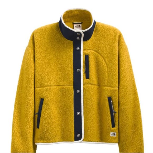 The North Face Cragmont Fleece Jacket - Arrowwood Yellow/Aviator Navy NWT - Picture 4 of 8